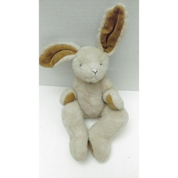 1990's Boyd's Bears Brown  Jointed Plush Bunny Rabbit Plush Toy 13" - Picture 2 of 10